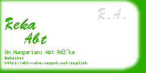 reka abt business card